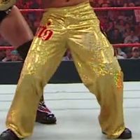 Pants, Skull: Gold w/ Red