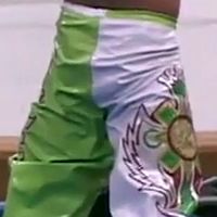 Pants, Cross: Split Green & White