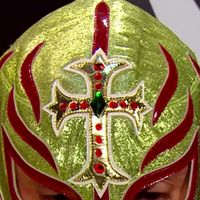 Mask: Gold w/ Red