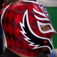Mask: Red Checkerboard