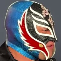 Mask: Black w/ Blue & Red