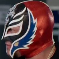 Mask: Black w/ Blue & Red