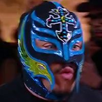 Rey Mysterio - Mask: Black w/ Blue v2