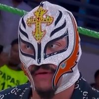 Rey Mysterio - Mask: White w/ Orange
