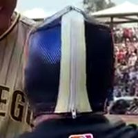 Mask: San Diego Padres (Blue w/ Pink)