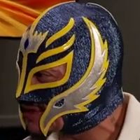 Mask: Blue w/ Yellow & Silver